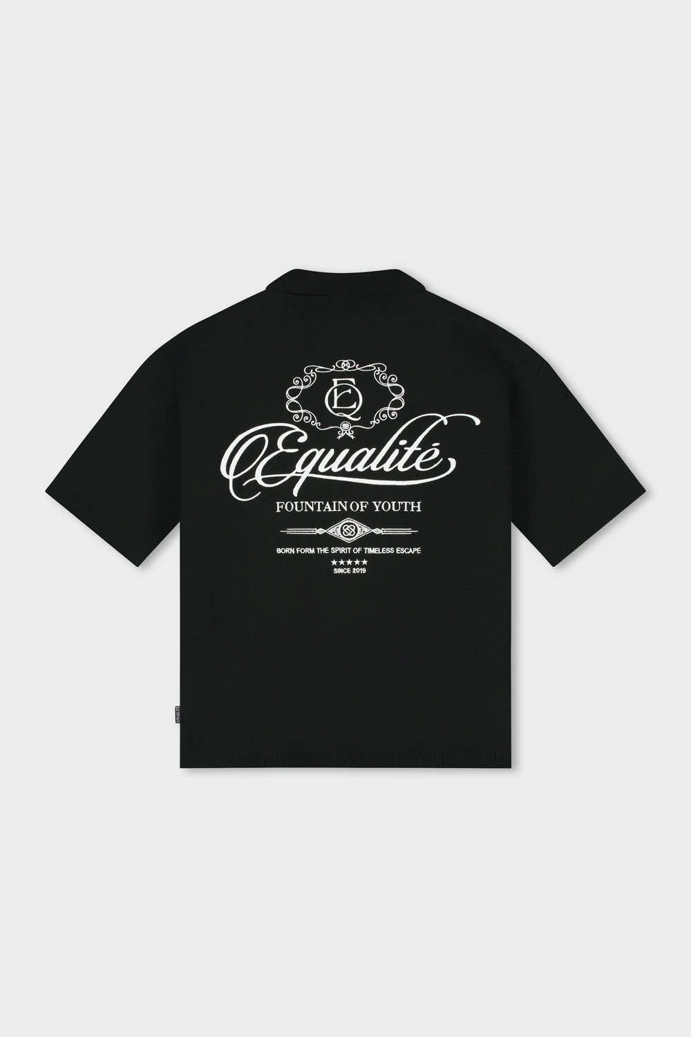 BEAU KNIT POLO | BLACK