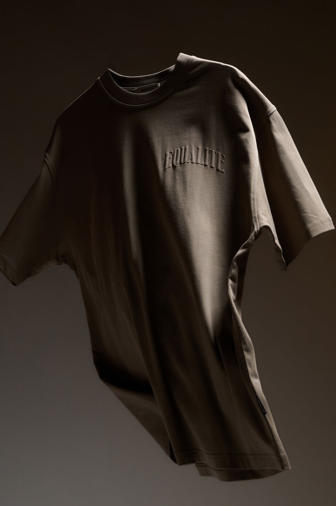 Oliver Oversized Tee | Taupe & Taupe