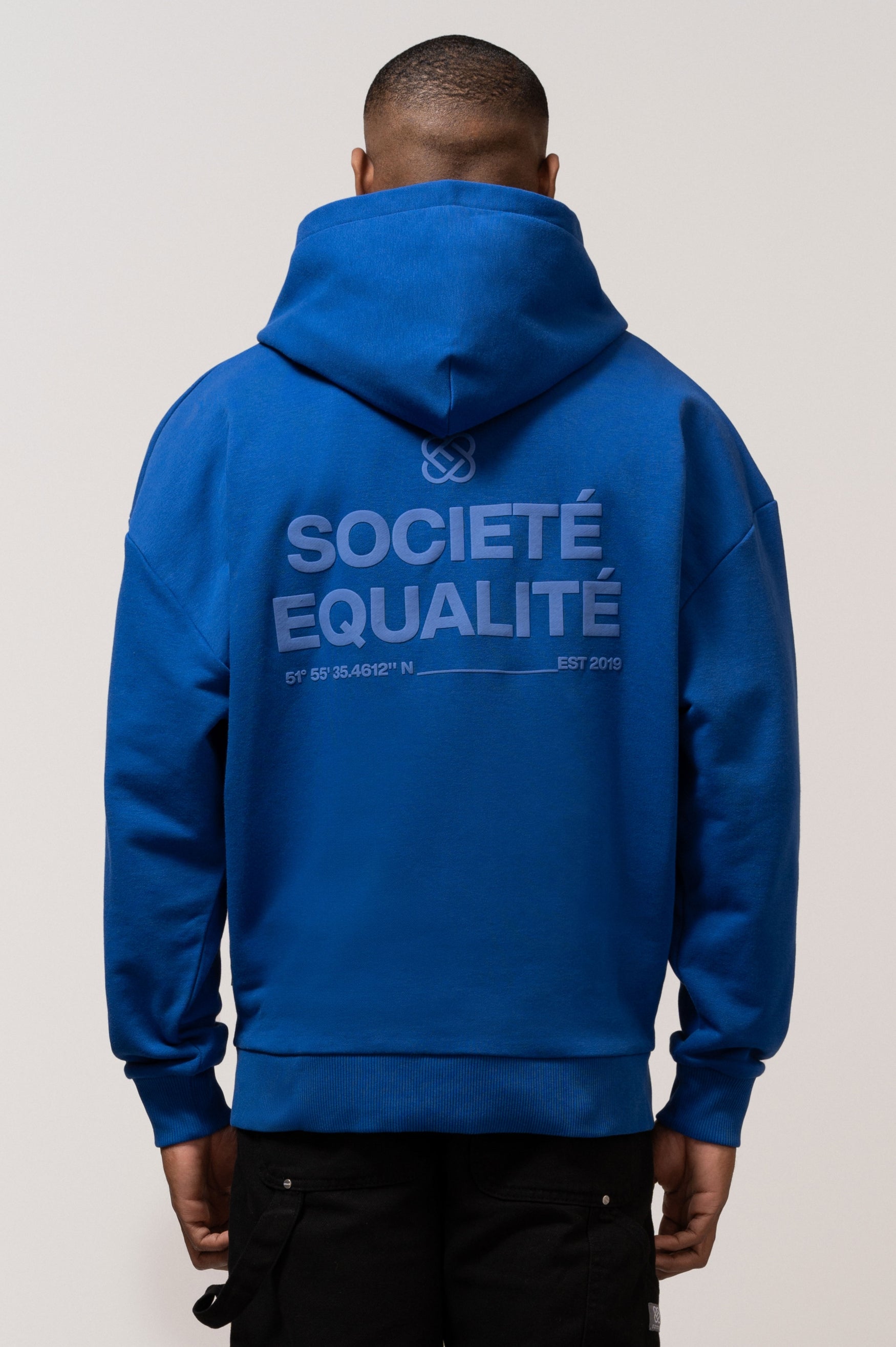Societé Full Zip Hoodie | Blue & Blue