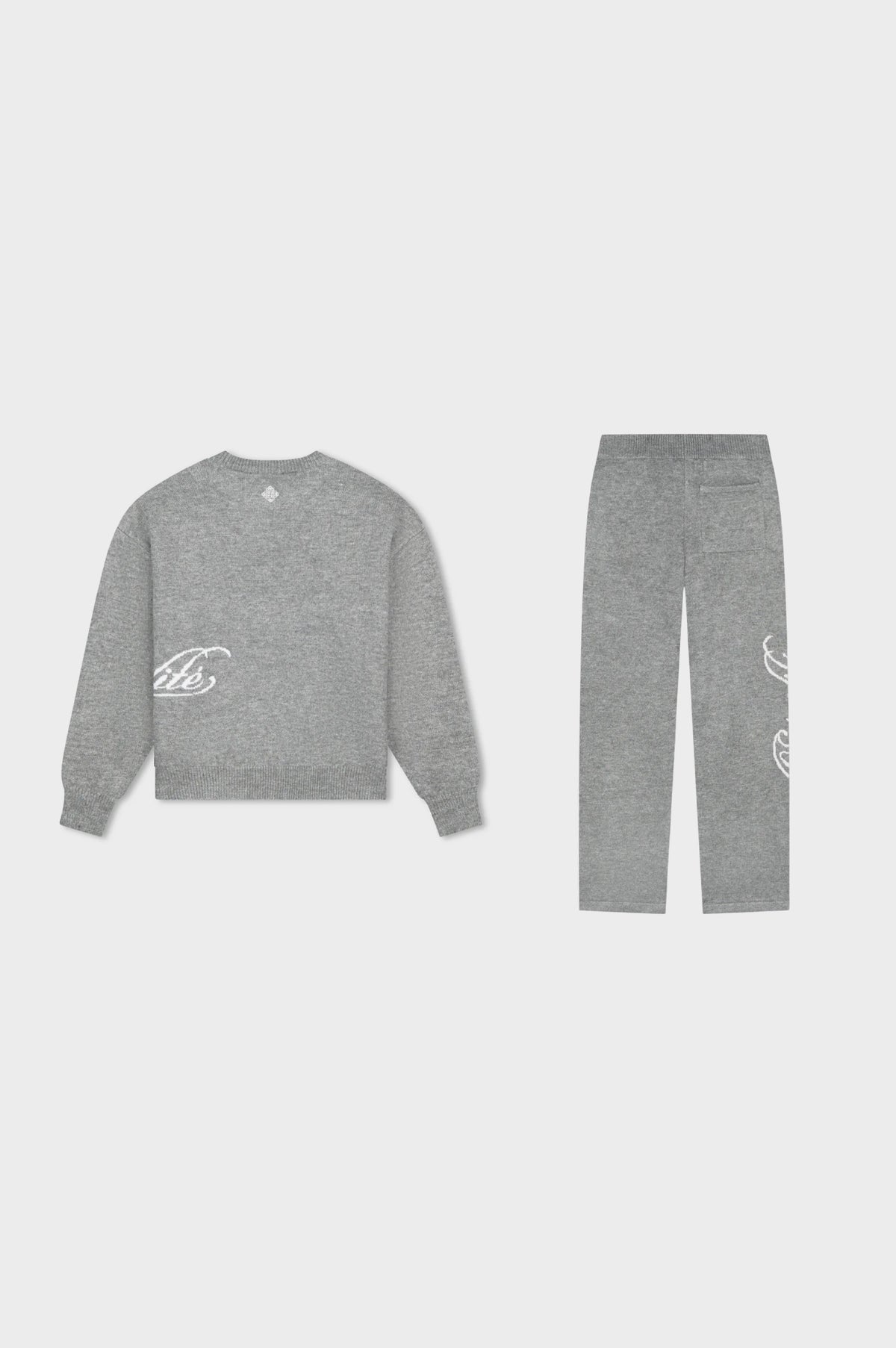 FLUFFY KNIT SET | GREY