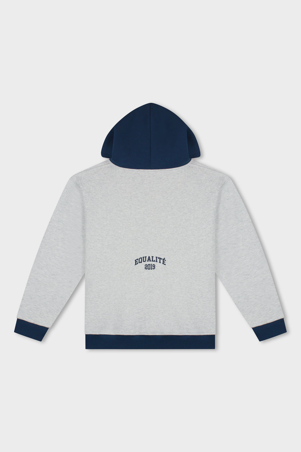 COLLECTIVE OVERSIZED HOODIE | MELANGE GREY & NAVY