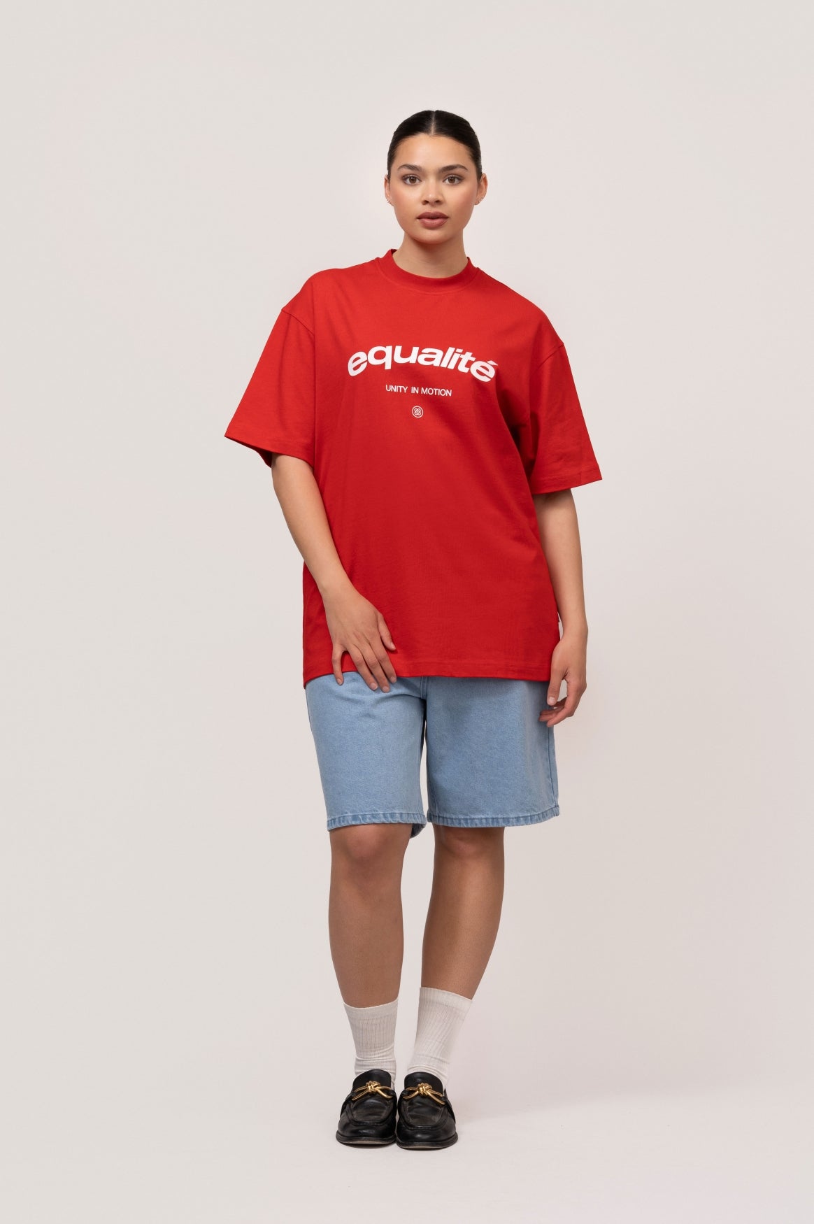 CELESTE OVERSIZED TEE | RED