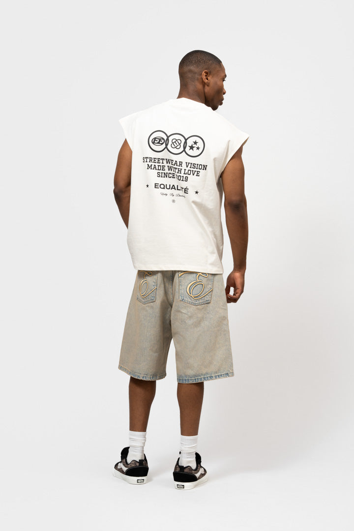 JULLIAN DENIM JORTS | AZURE BLUE