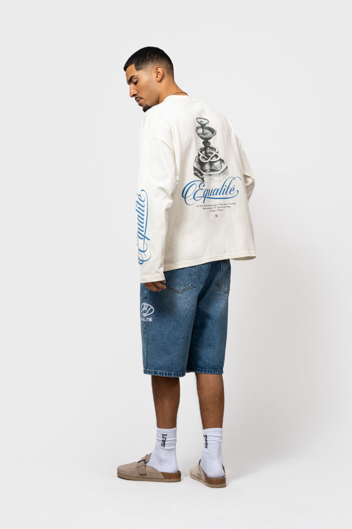 FOUNTAIN OVERSIZED LONGSLEEVE TEE | OFF-WHITE
