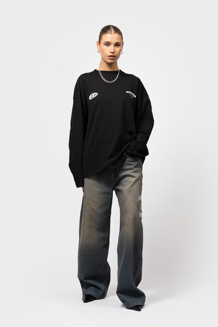 STAY EQUAL LONGSLEEVE TEE | BLACK