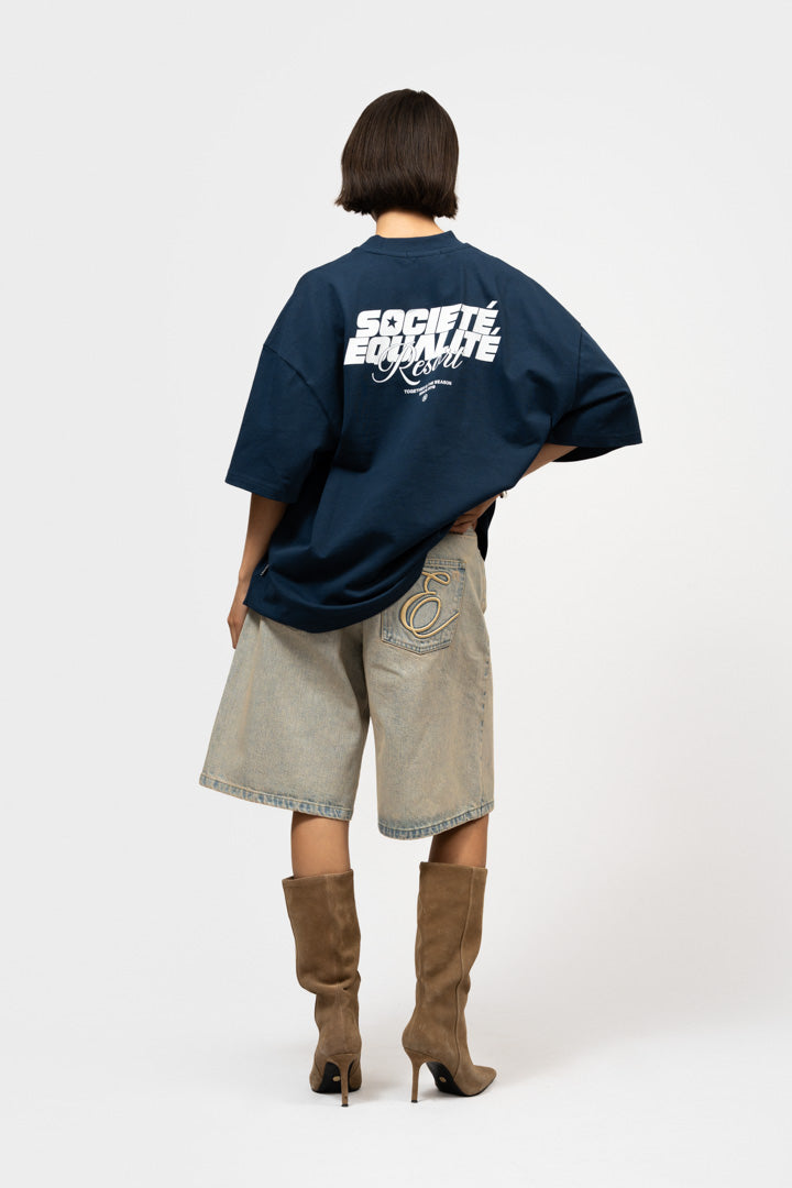 JULLIAN DENIM JORTS | AZURE BLUE