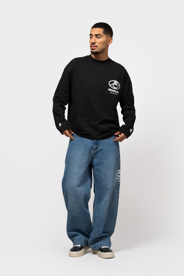 ARID OVERSIZED LONGSLEEVE TEE | BLACK