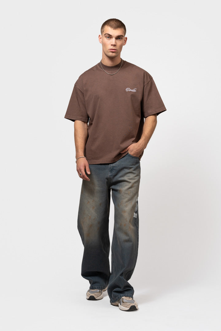 YUKI BOXY TEE | TOBACCO