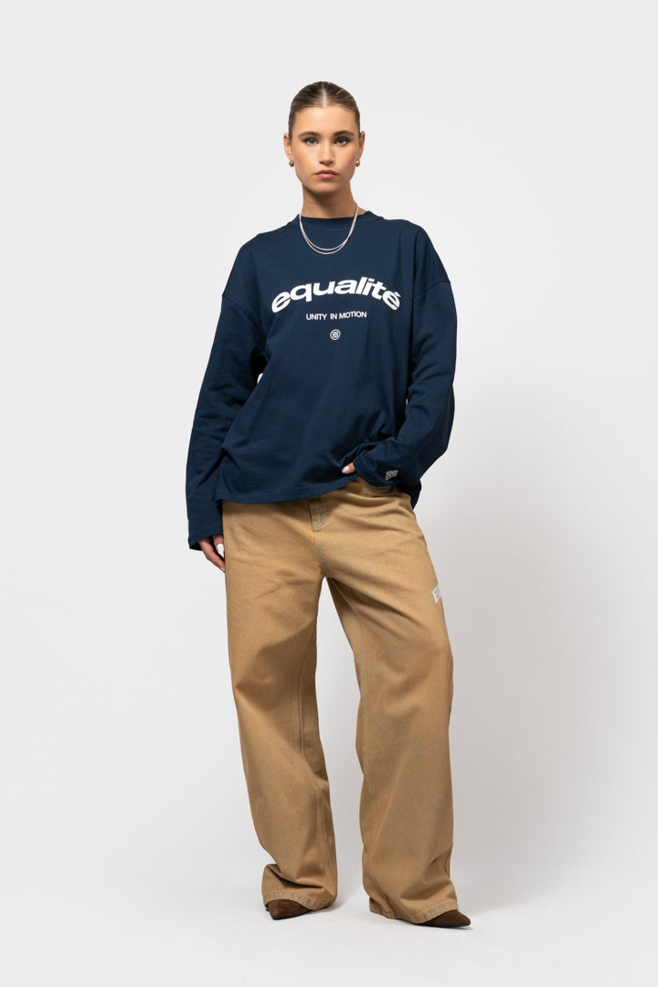 FEM BAGGY JEANS | SAND