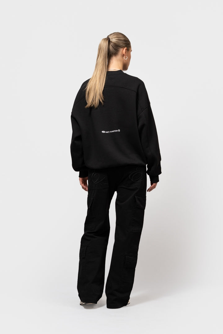 CELESTE OVERSIZED SWEATER  | BLACK