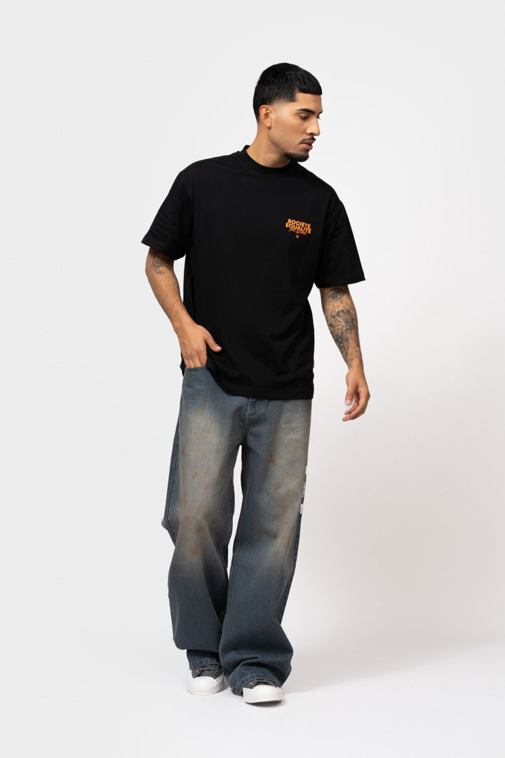 SOCIETE 2.0 OVERSIZED TEE | BLACK