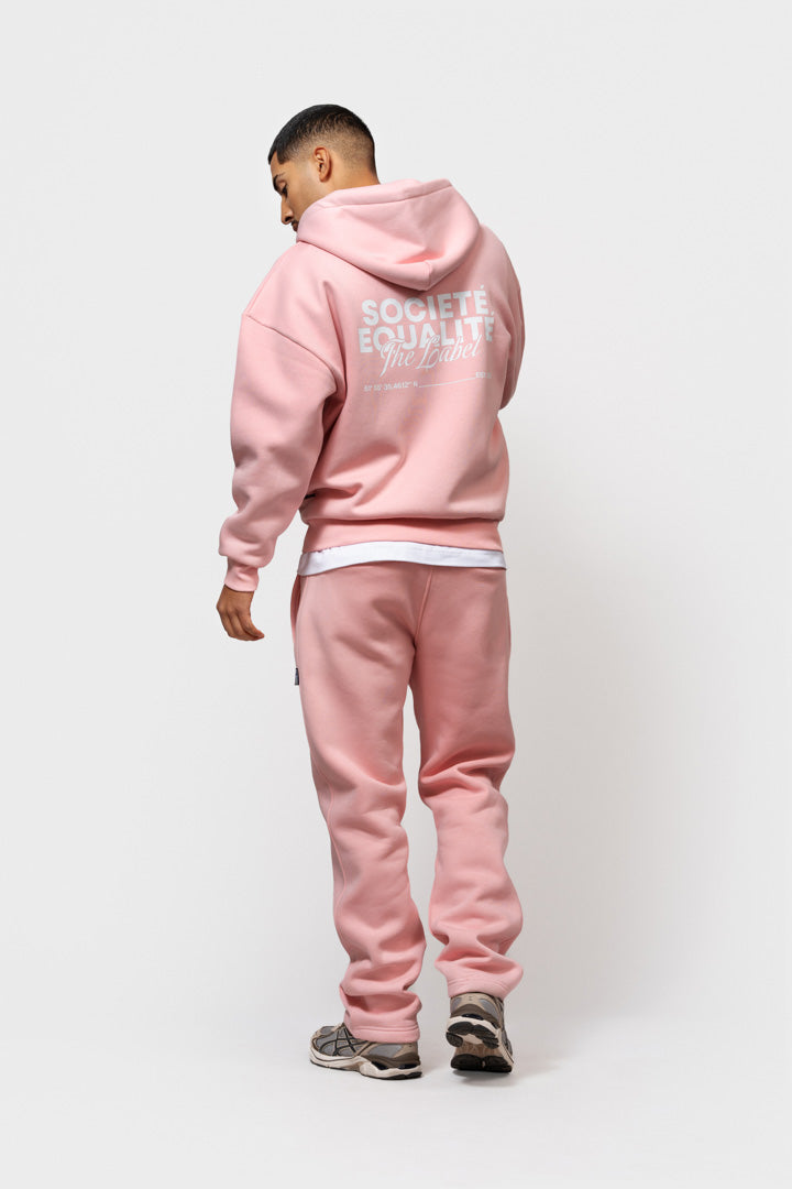 SOCIETÉ 2.0 OVERSIZED FULL ZIP HOODIE | PINK