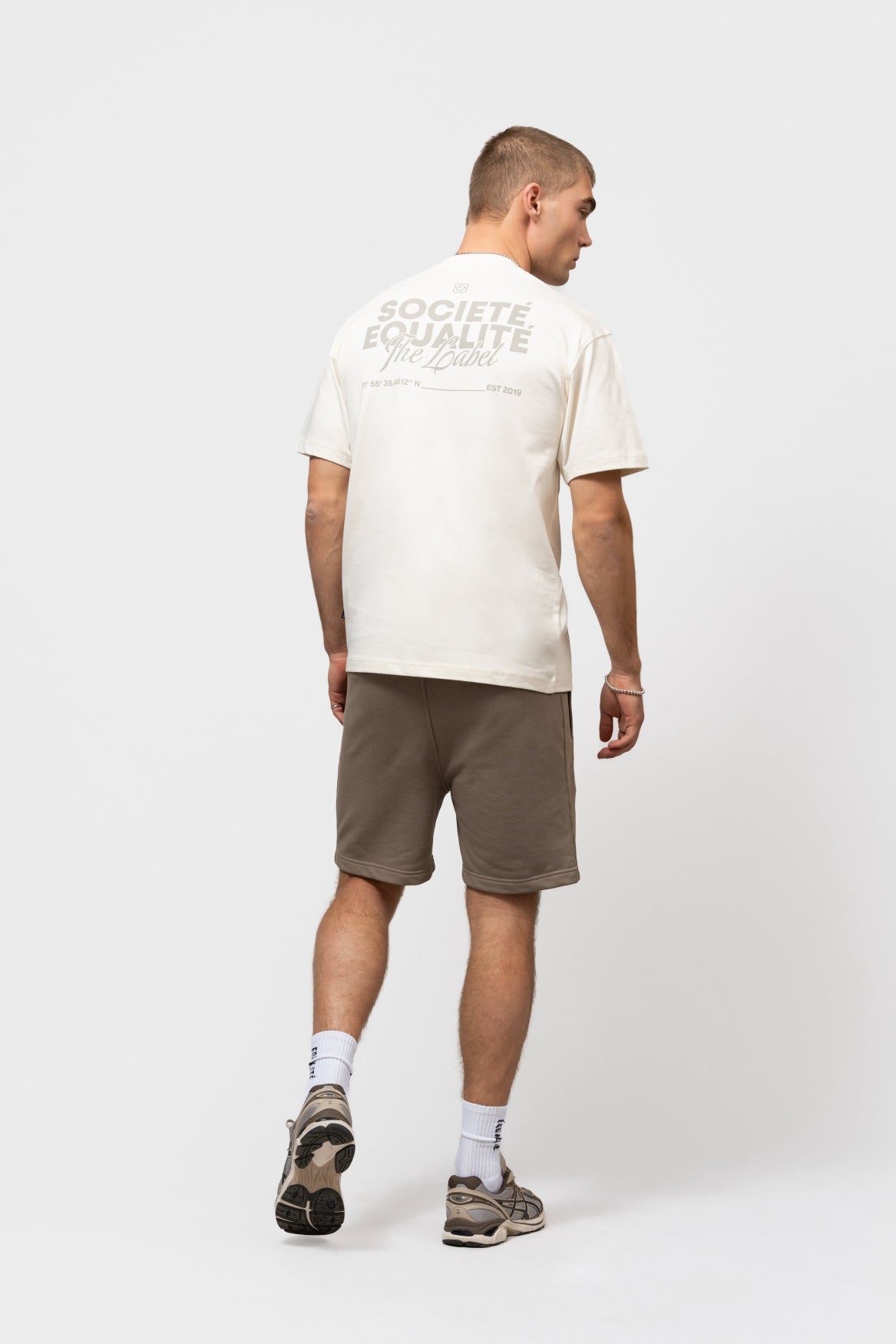SOCIETÉ 2.0 OVERSIZED TEE | OFF-WHITE & TAUPE