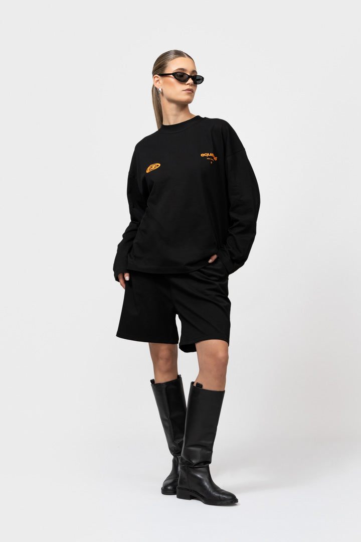 STAY EQUAL LONGSLEEVE TEE | BLACK