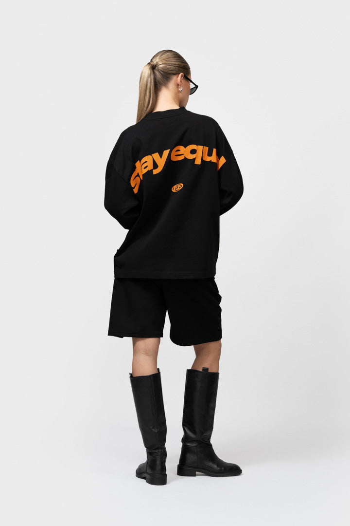 STAY EQUAL LONGSLEEVE TEE | BLACK