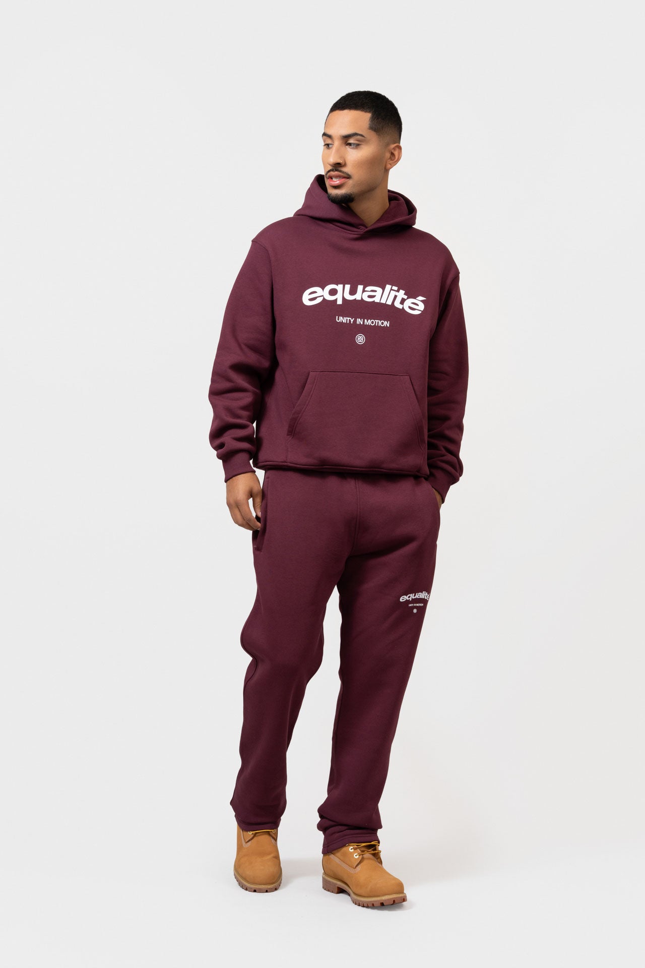 CELESTE OVERSIZED HOODIE | AUBERGINE