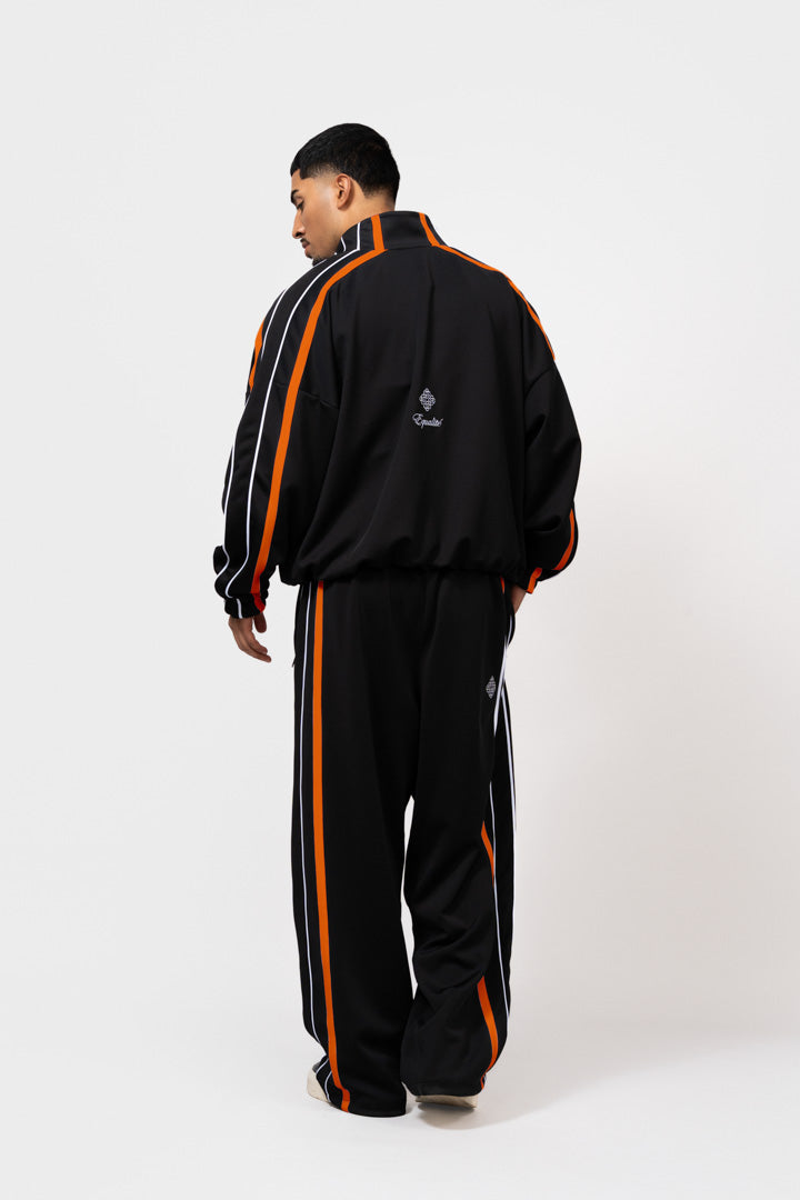 TRACK JACKET | BLACK & ORANGE