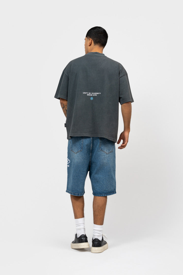 ELAN BOXY FIT TEE | WASHED GREY