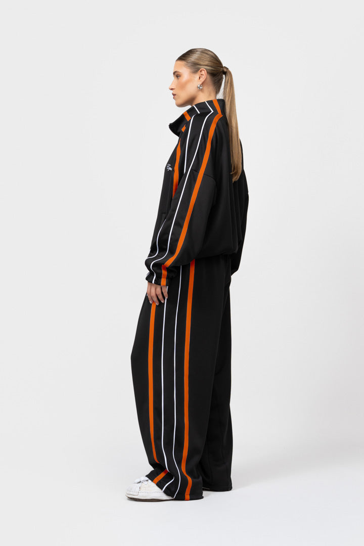TRACK JACKET | BLACK & ORANGE