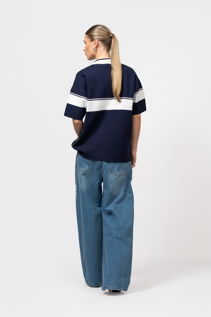 JADEN KNIT POLO | NAVY