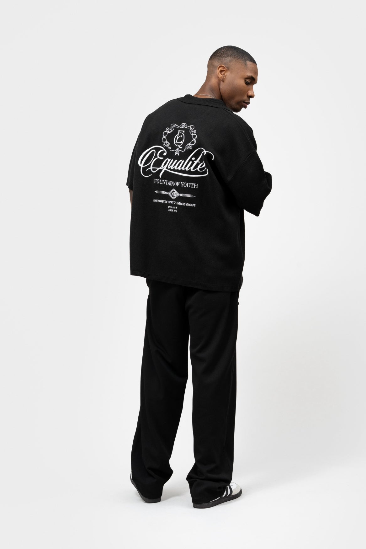 BEAU KNIT POLO | BLACK