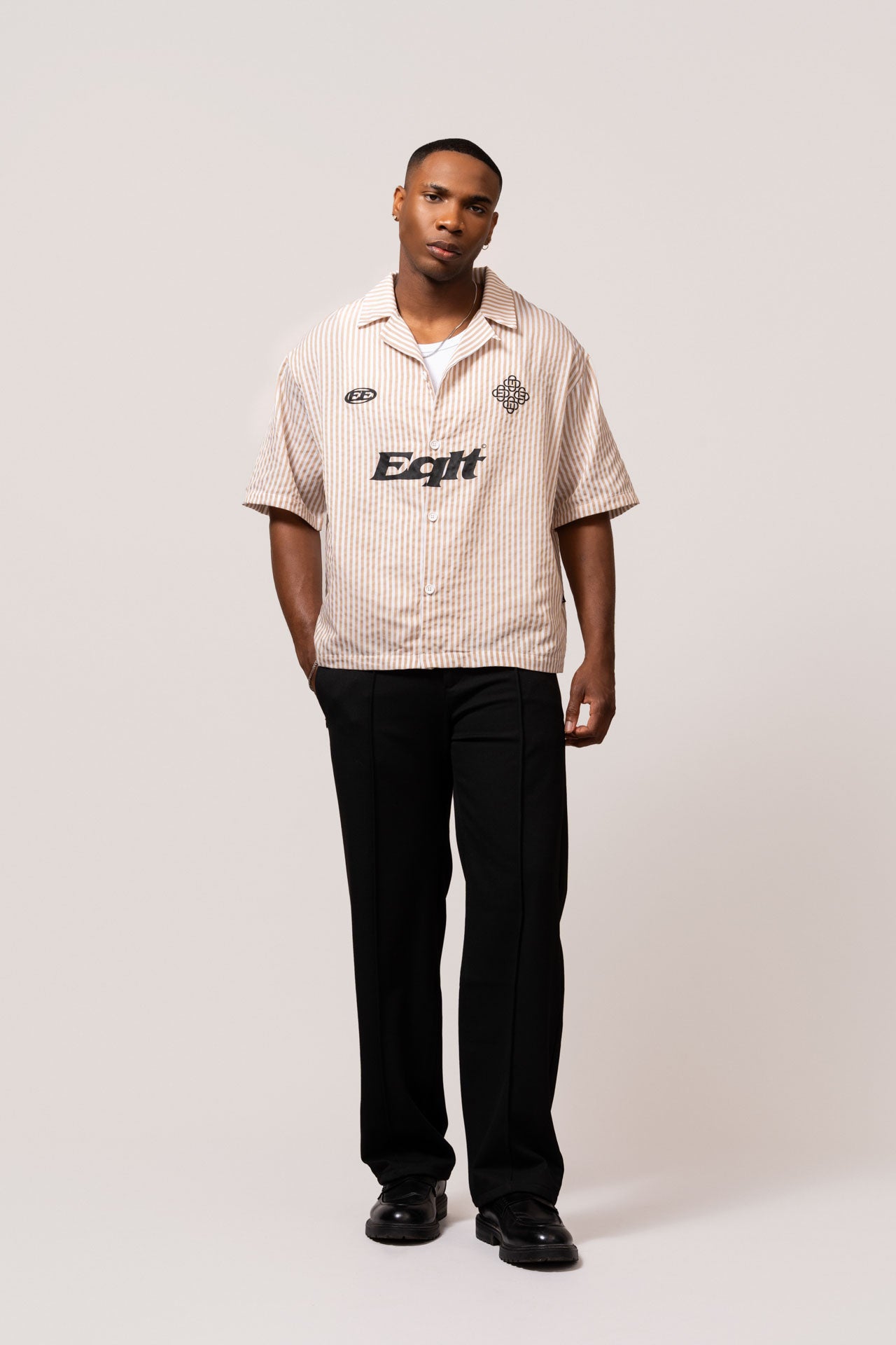 JERSEY BOXY SHIRT | BEIGE