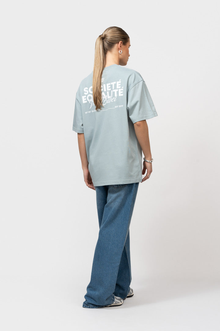 SOCIETÉ 2.0 OVERSIZED TEE | LIGHT BLUE