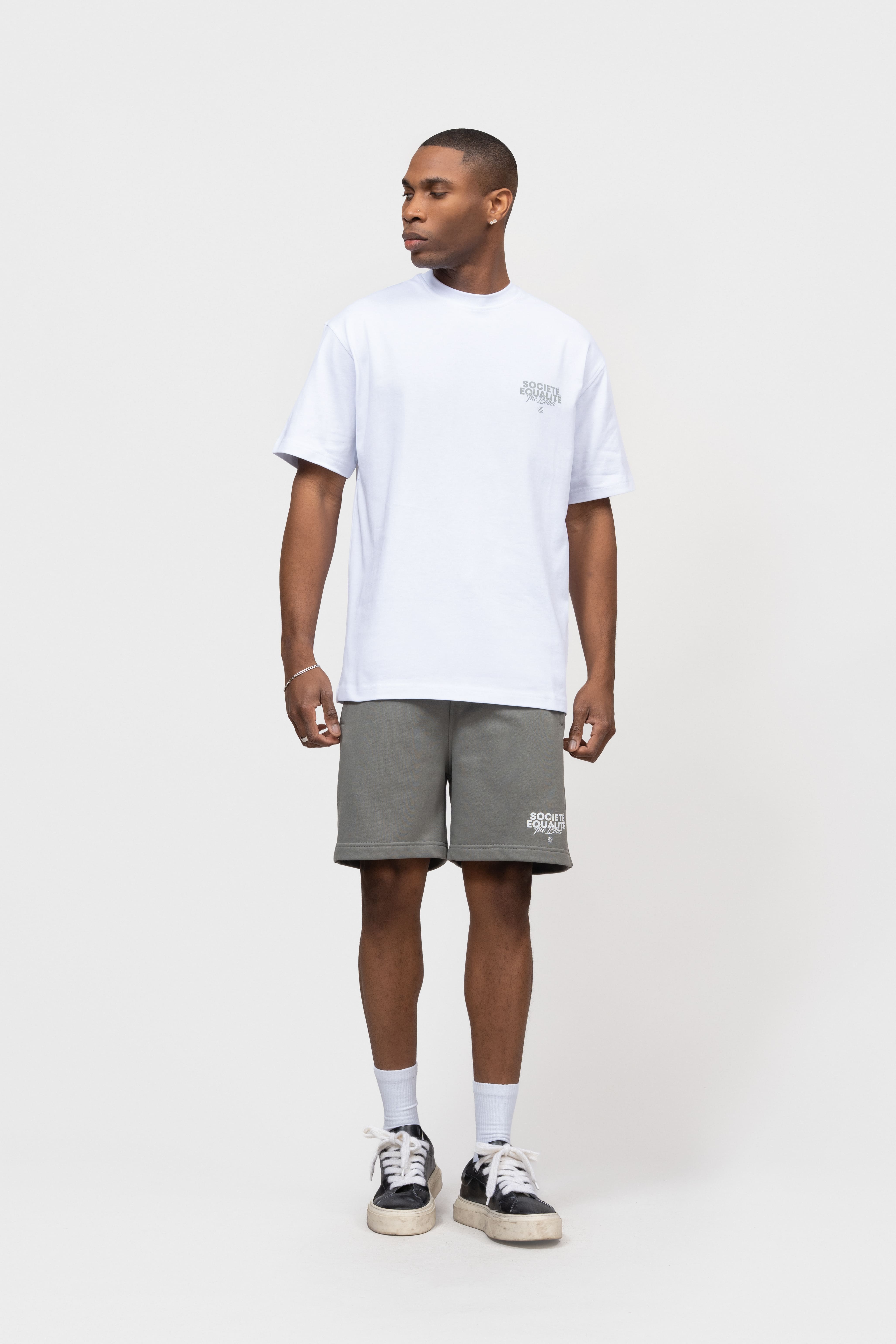 SOCIETÉ 2.0 OVERSIZED TEE | GREY & WHITE