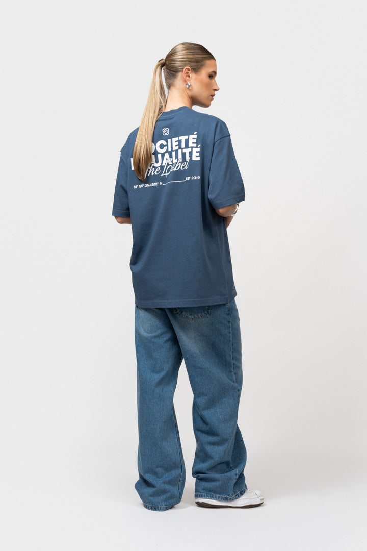 SOCIETÉ 2.0 OVERSIZED TEE | NAVY