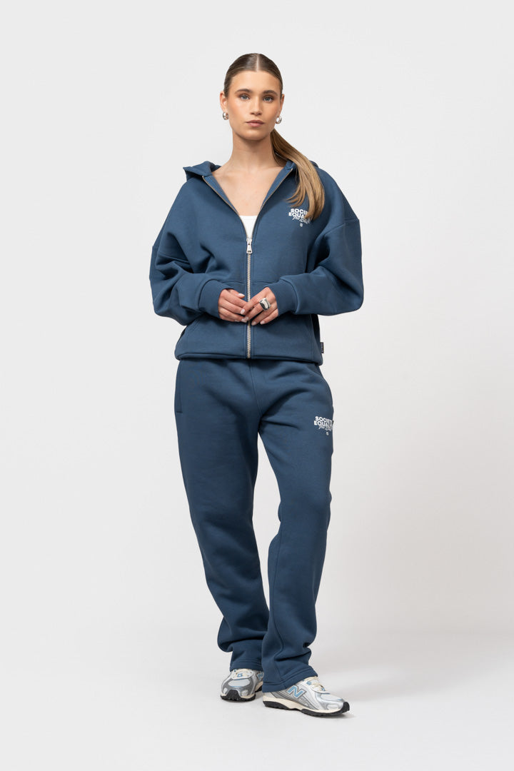 SOCIETÉ 2.0 OVERSIZED FULL ZIP HOODIE | NAVY
