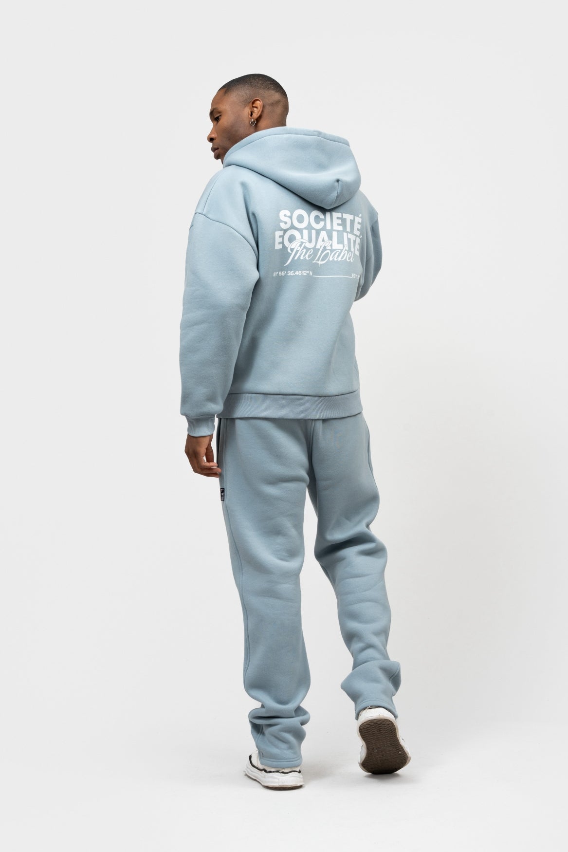 SOCIETÉ 2.0 OVERSIZED FULL ZIP HOODIE | LIGHT BLUE