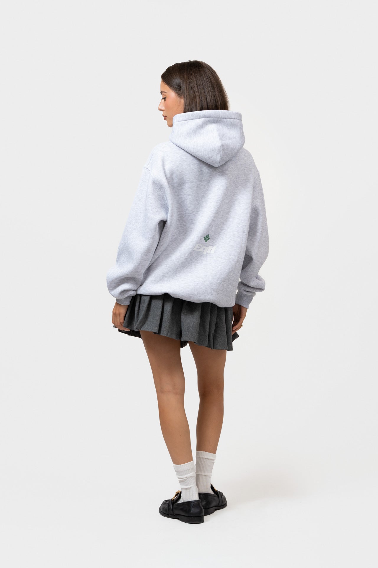JERSEY OVERSIZED HOODIE | GREY MELANGE