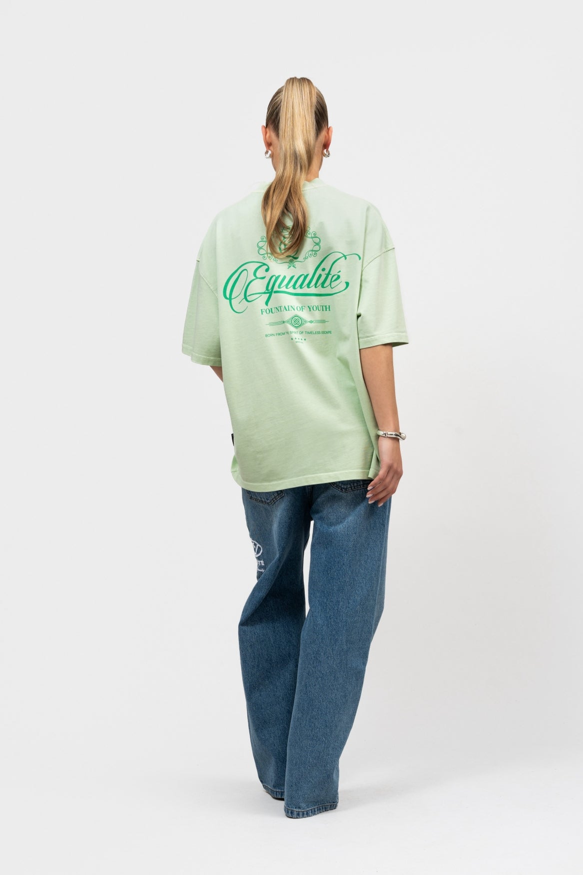 YUKI BOXY TEE | SOFT LIGHT GREEN