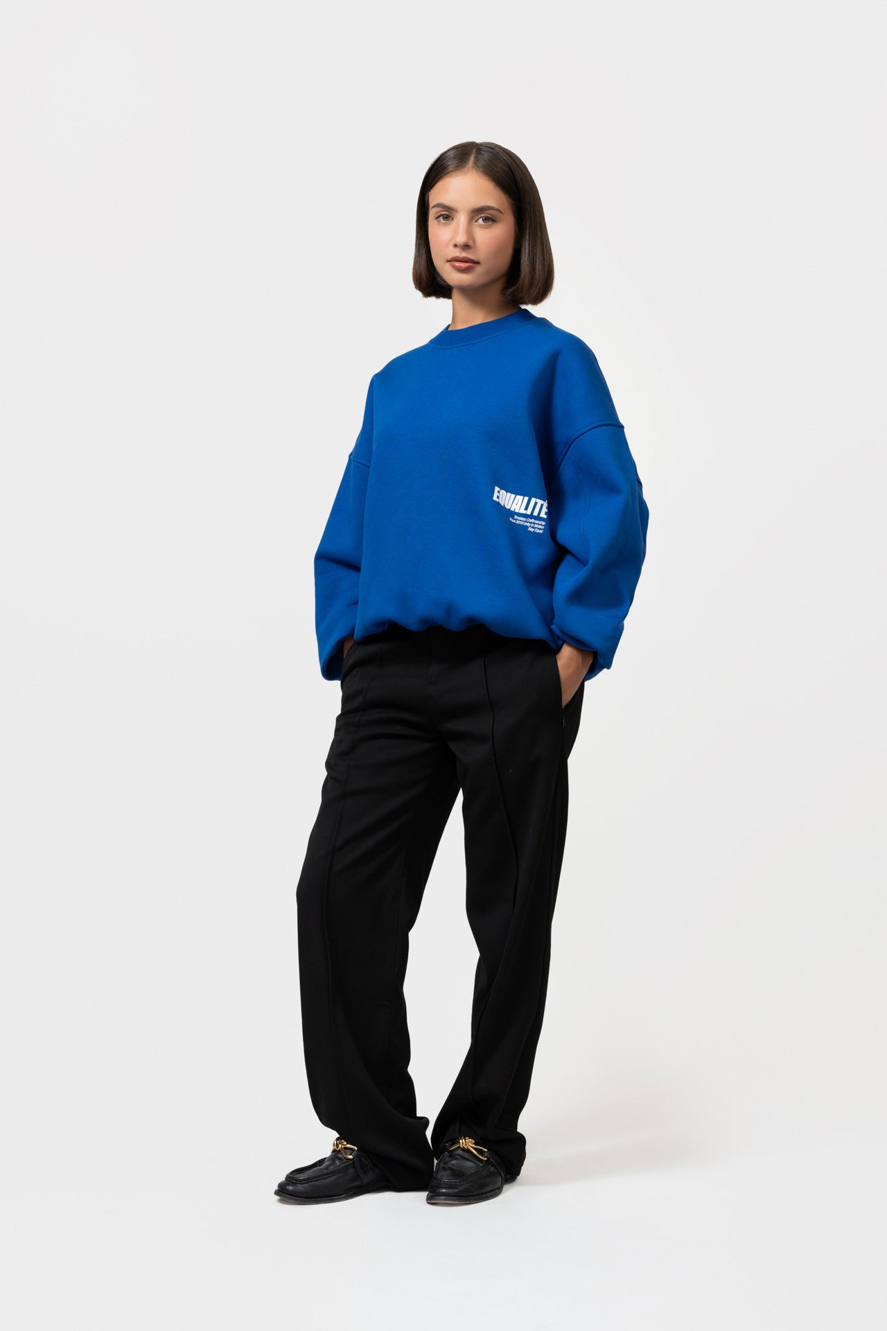 ELIA OVERSIZED SWEATER | BLUE