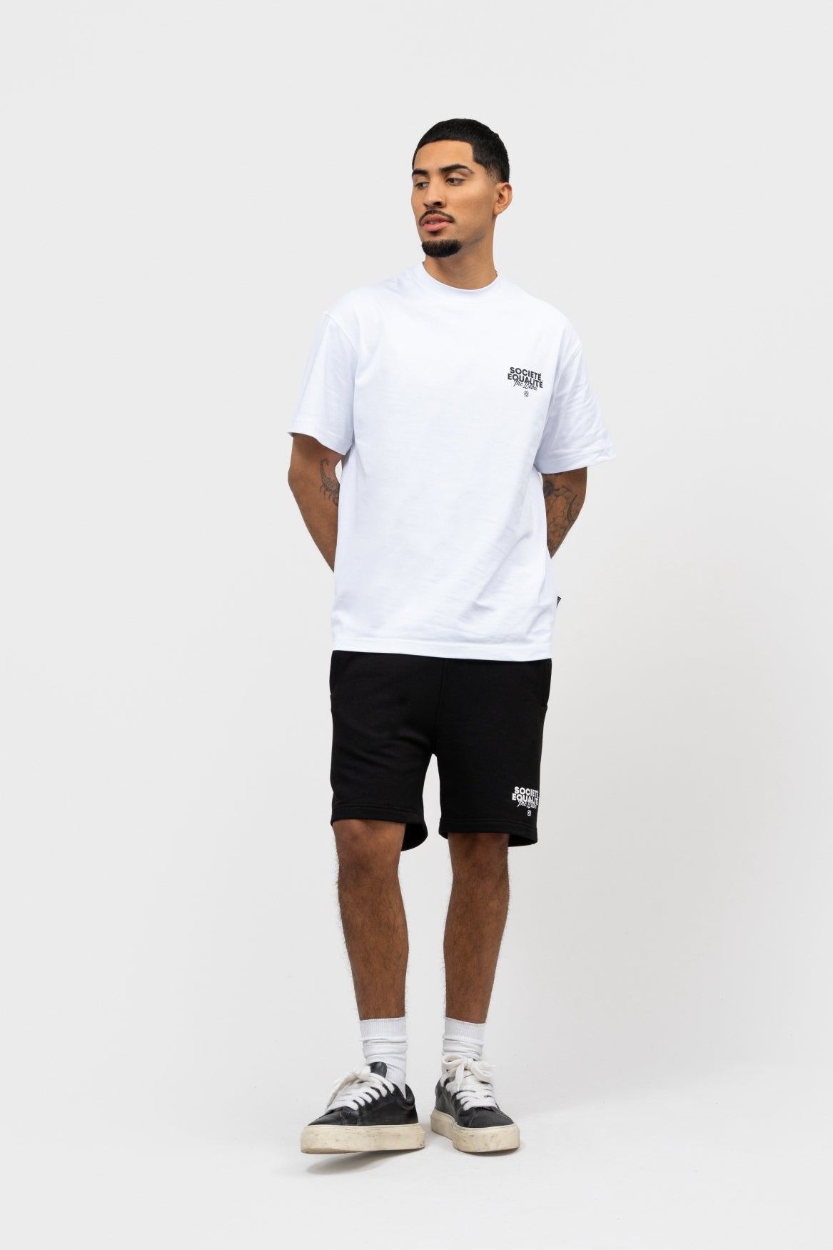 SOCIETÉ 2.0 OVERSIZED TEE | WHITE & BLACK