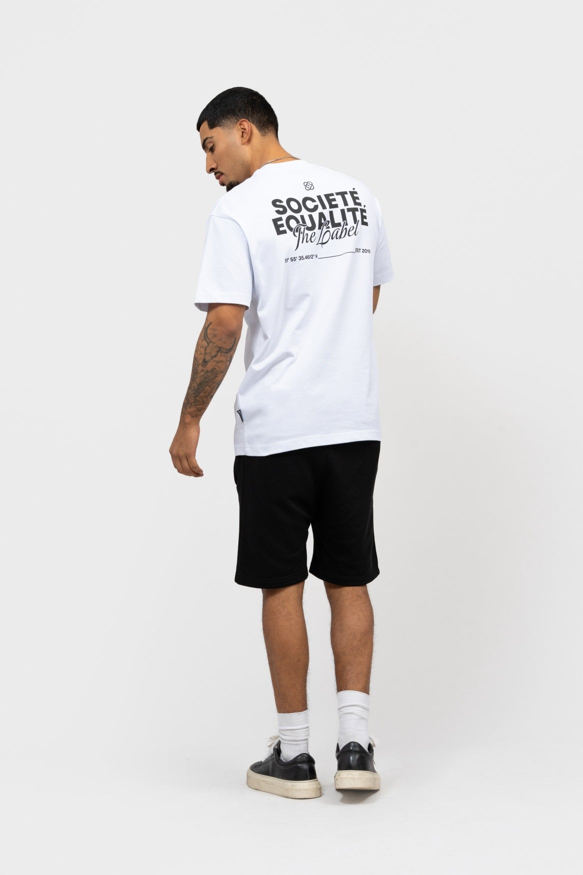 SOCIETÉ 2.0 OVERSIZED TEE | WHITE & BLACK