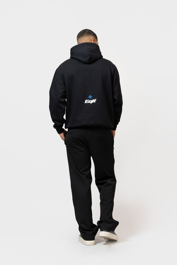 JERSEY OVERSIZED HOODIE | BLACK
