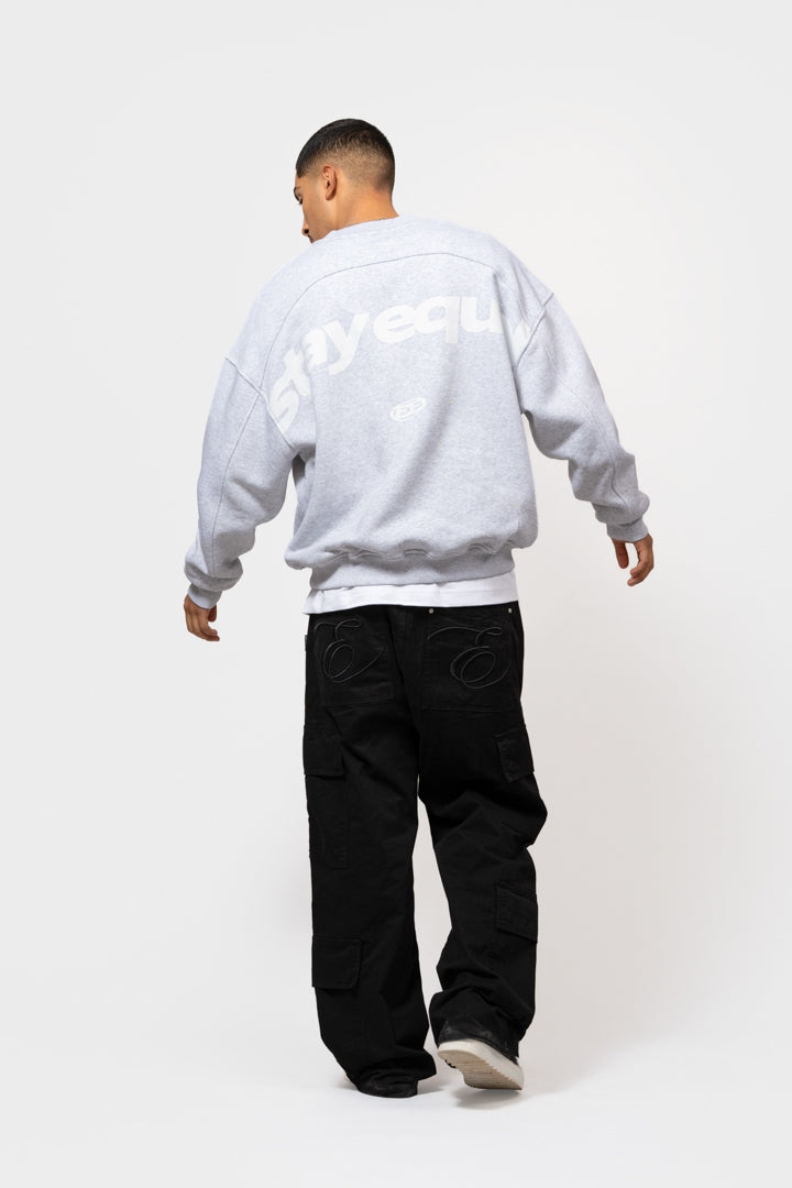 STAY EQUAL OVERSIZED SWEATER  | MELANGE GREY