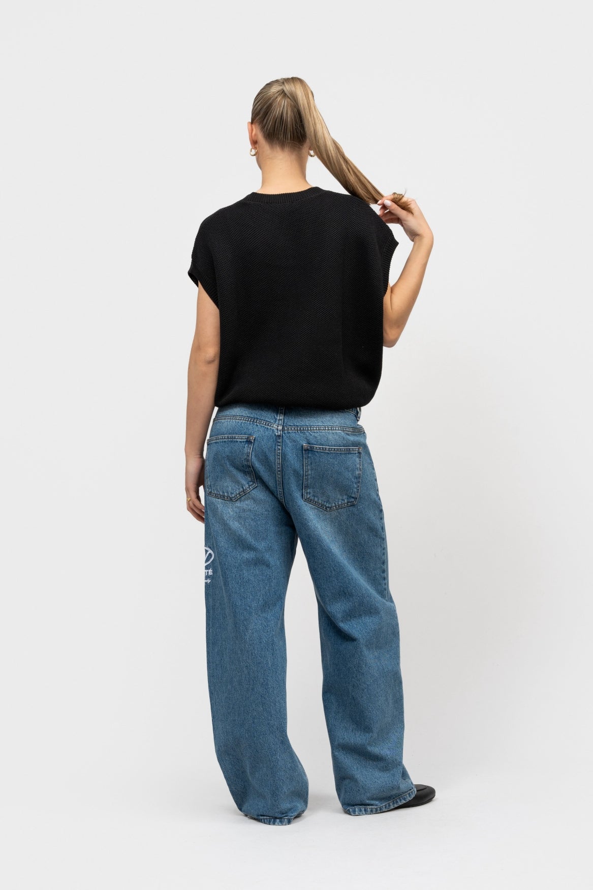 LUMI KNIT TANKTOP | BLACK