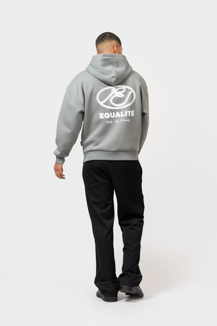 ARID OVERSIZED FULL ZIP HOODIE | GREY