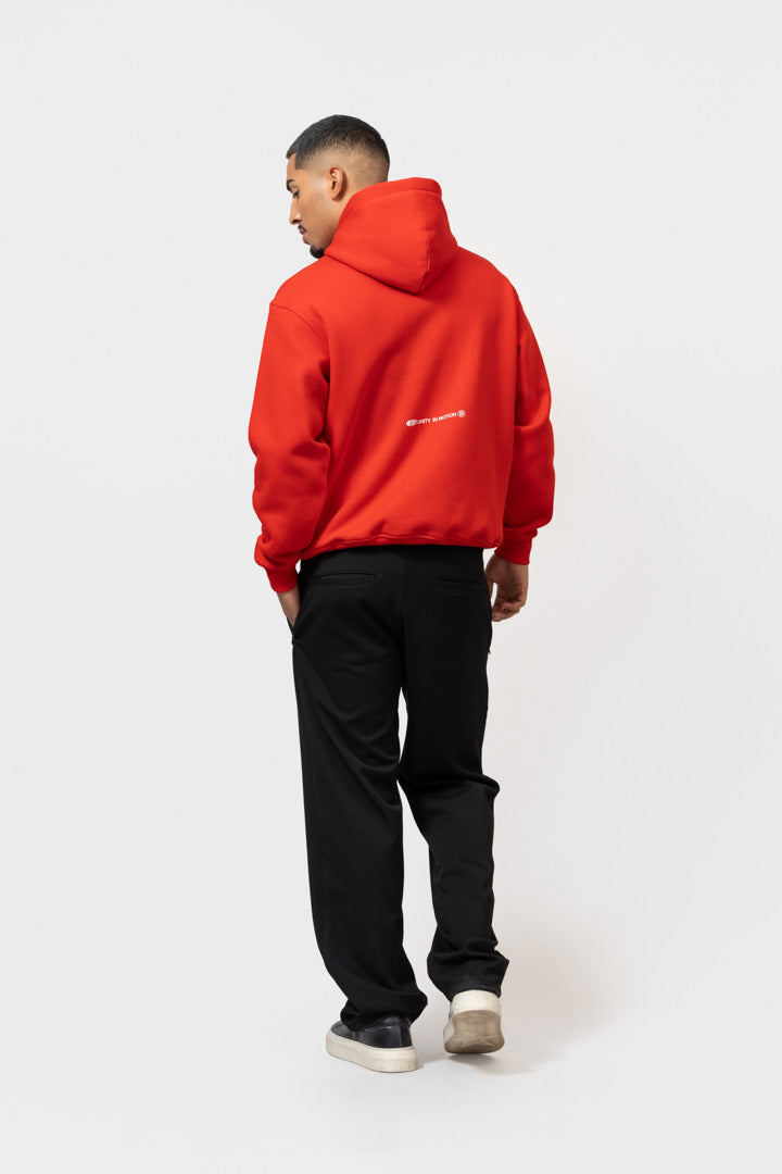 CELESTE OVERSIZED HOODIE | RED