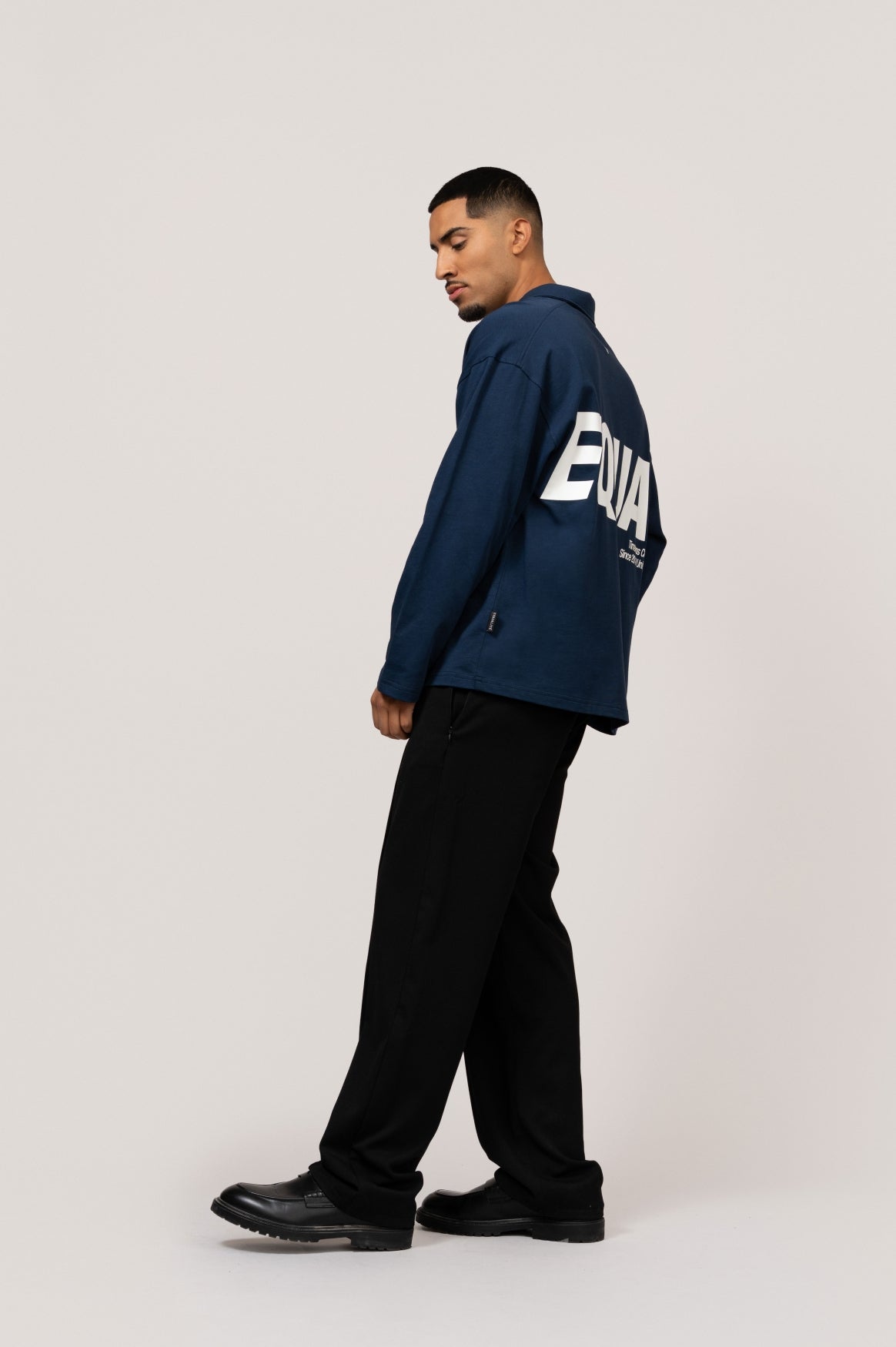 Elia Longsleeve Polo | Navy