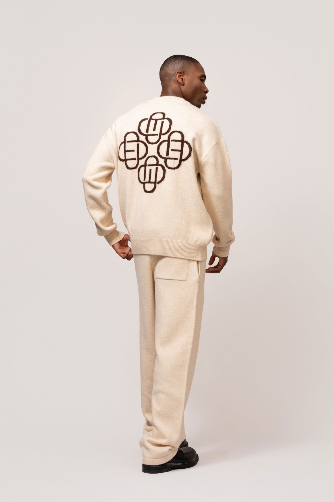 FLUFFY KNIT PANTS | OFF-WHITE