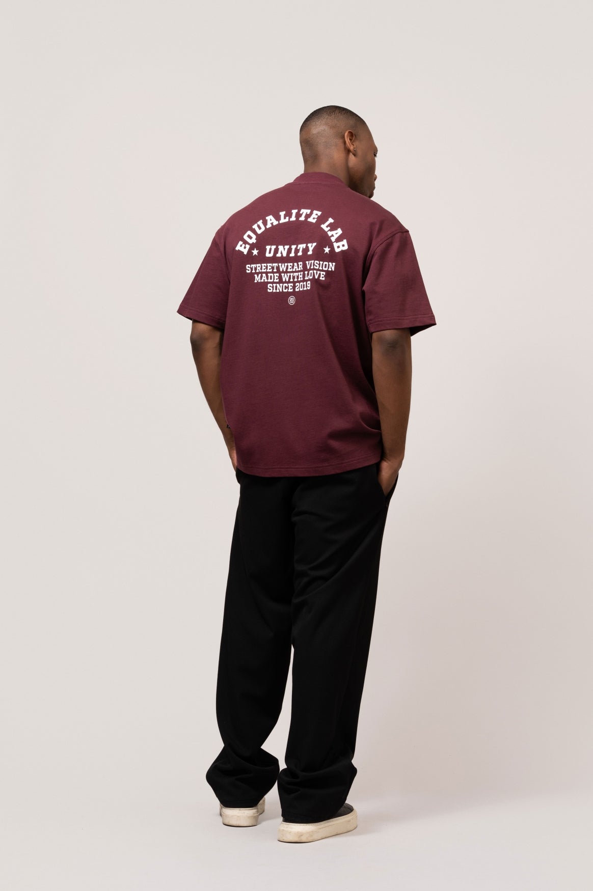 Lucius Boxy Tee | Burgundy