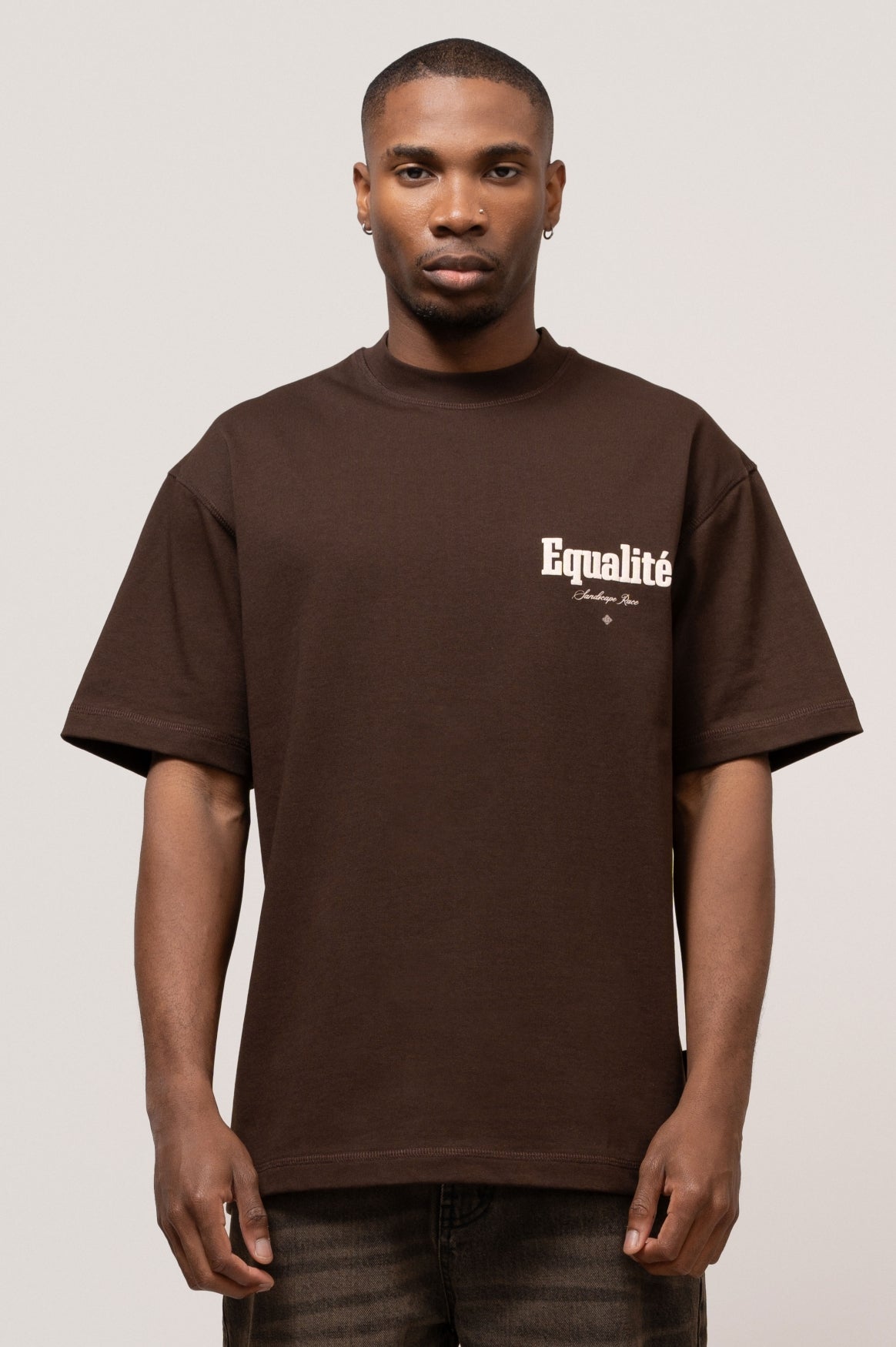 MIRAGE OVERSIZED TEE | BROWN