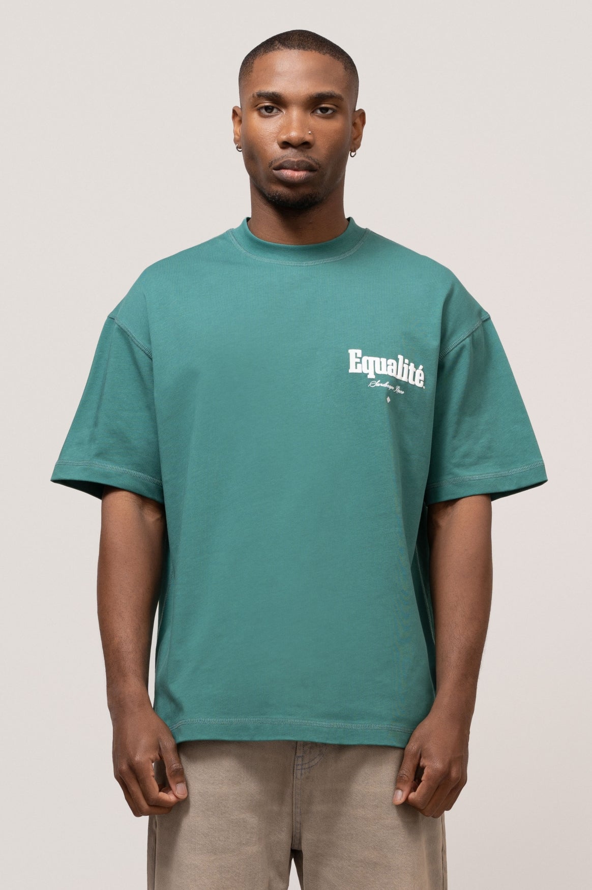 MIRAGE OVERSIZED TEE | PETROL GREEN