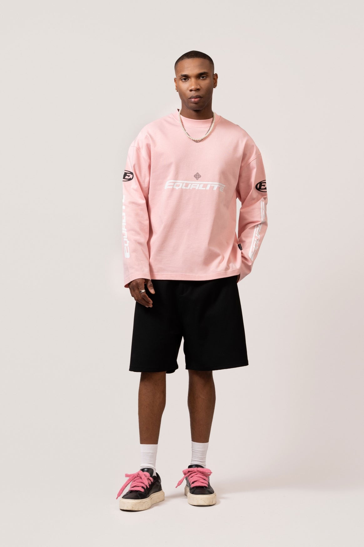ADRENALINE LONGSLEEVE TEE | PINK & BLACK