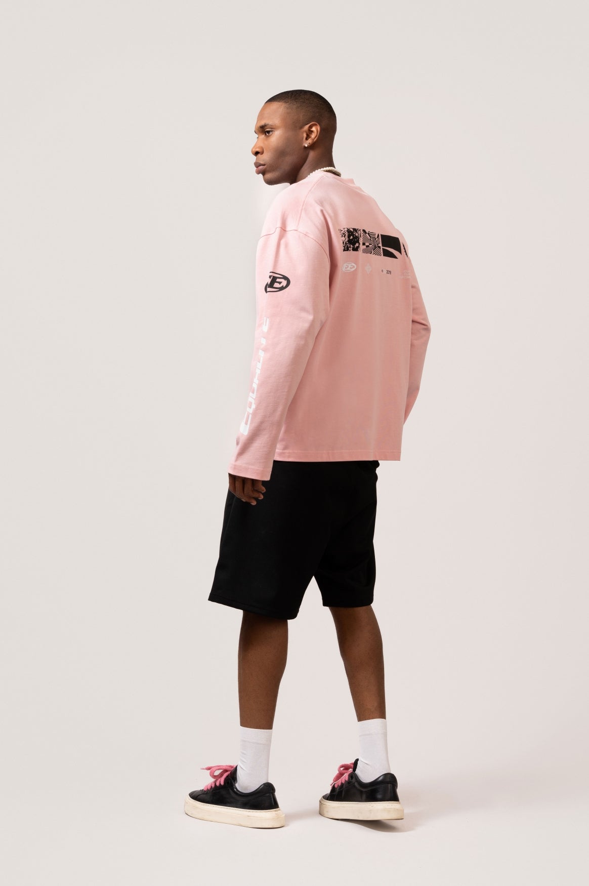 ADRENALINE LONGSLEEVE TEE | PINK & BLACK