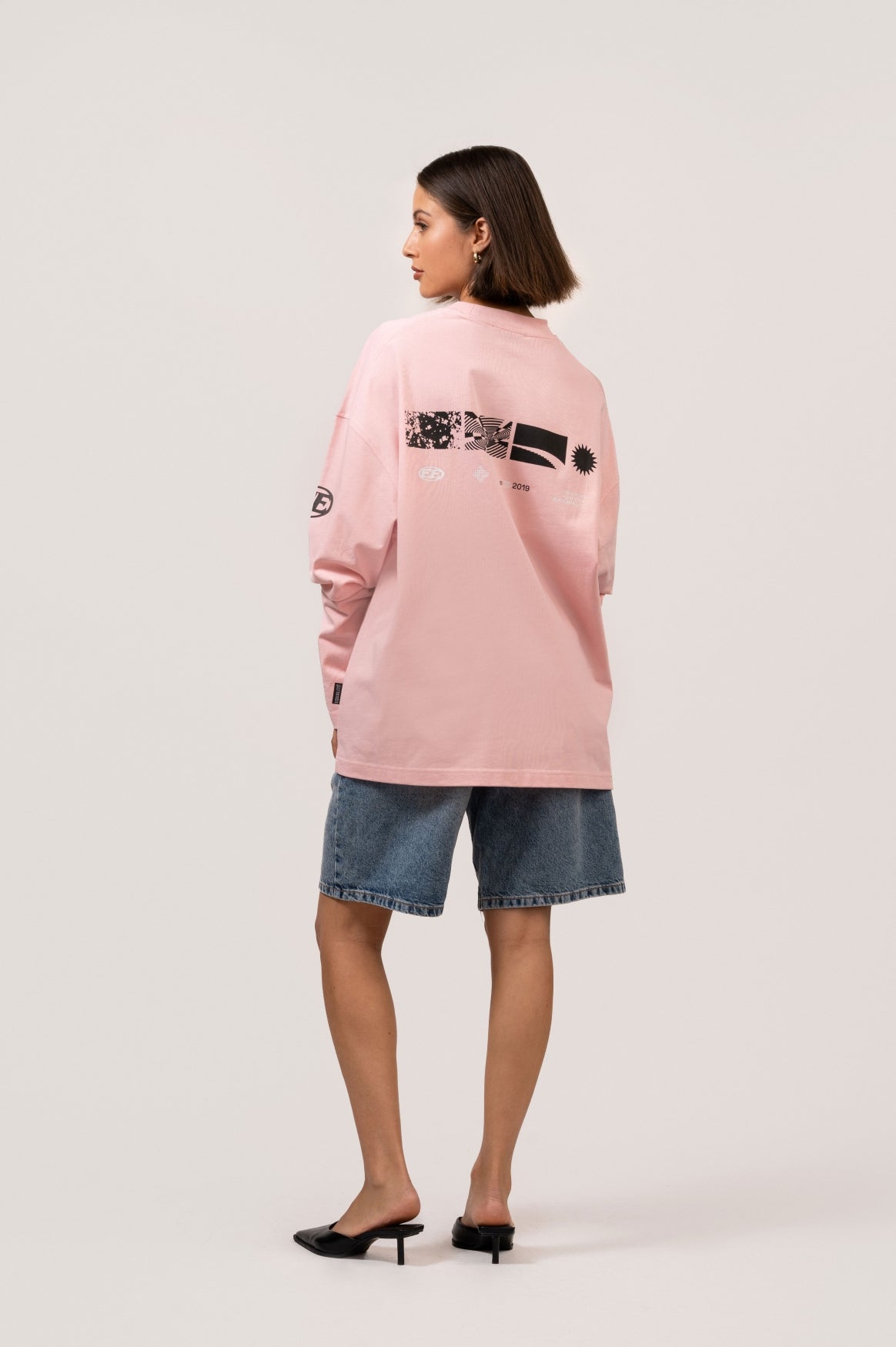 ADRENALINE LONGSLEEVE TEE | PINK & BLACK