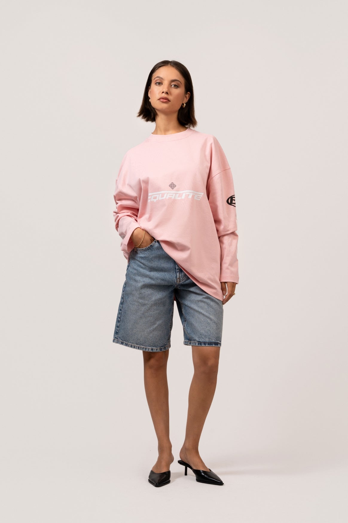 ADRENALINE LONGSLEEVE TEE | PINK & BLACK